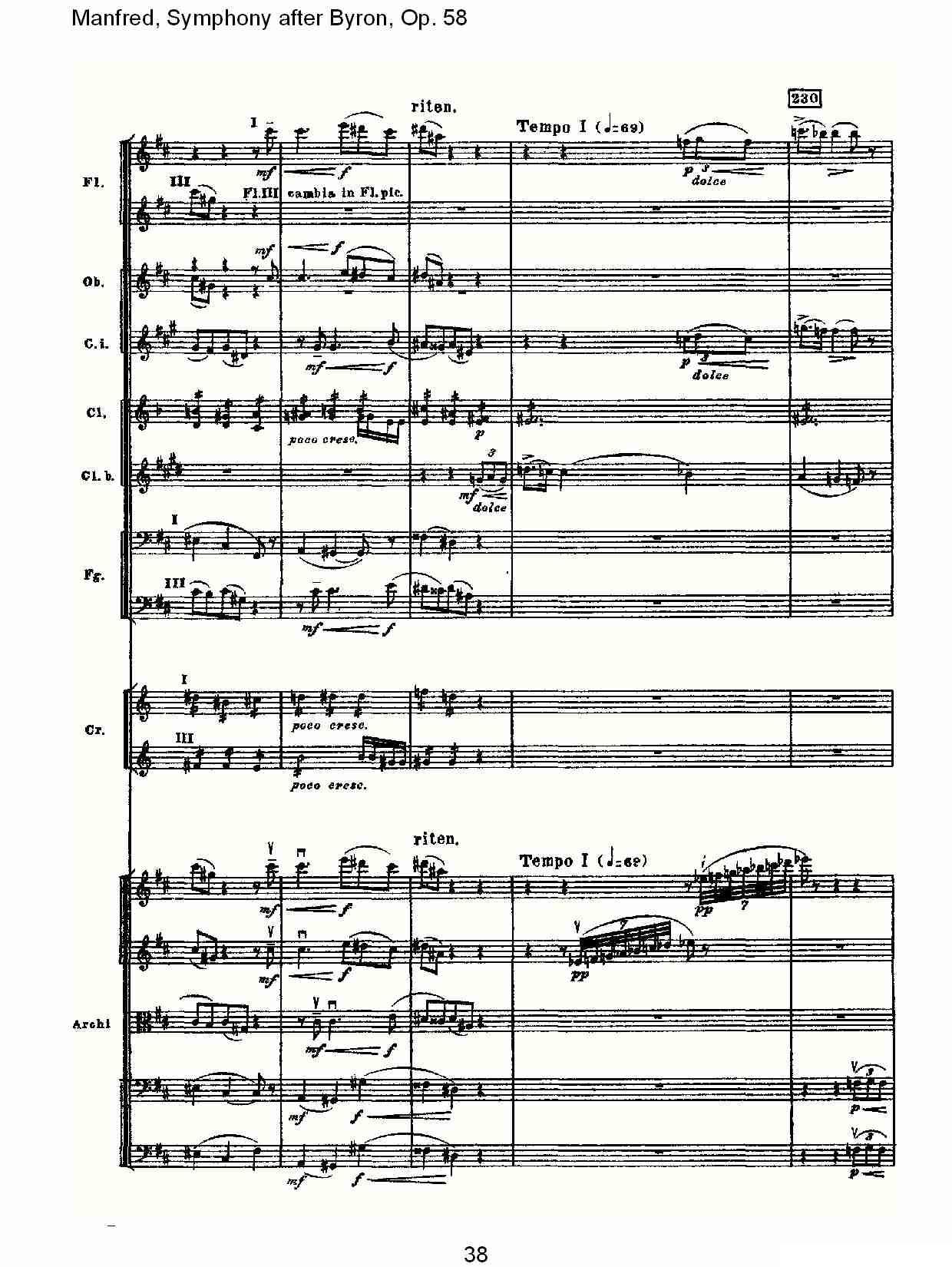 Manfred, Symphony after Byron, Op.58第一乐章（二）其它曲谱（图3）