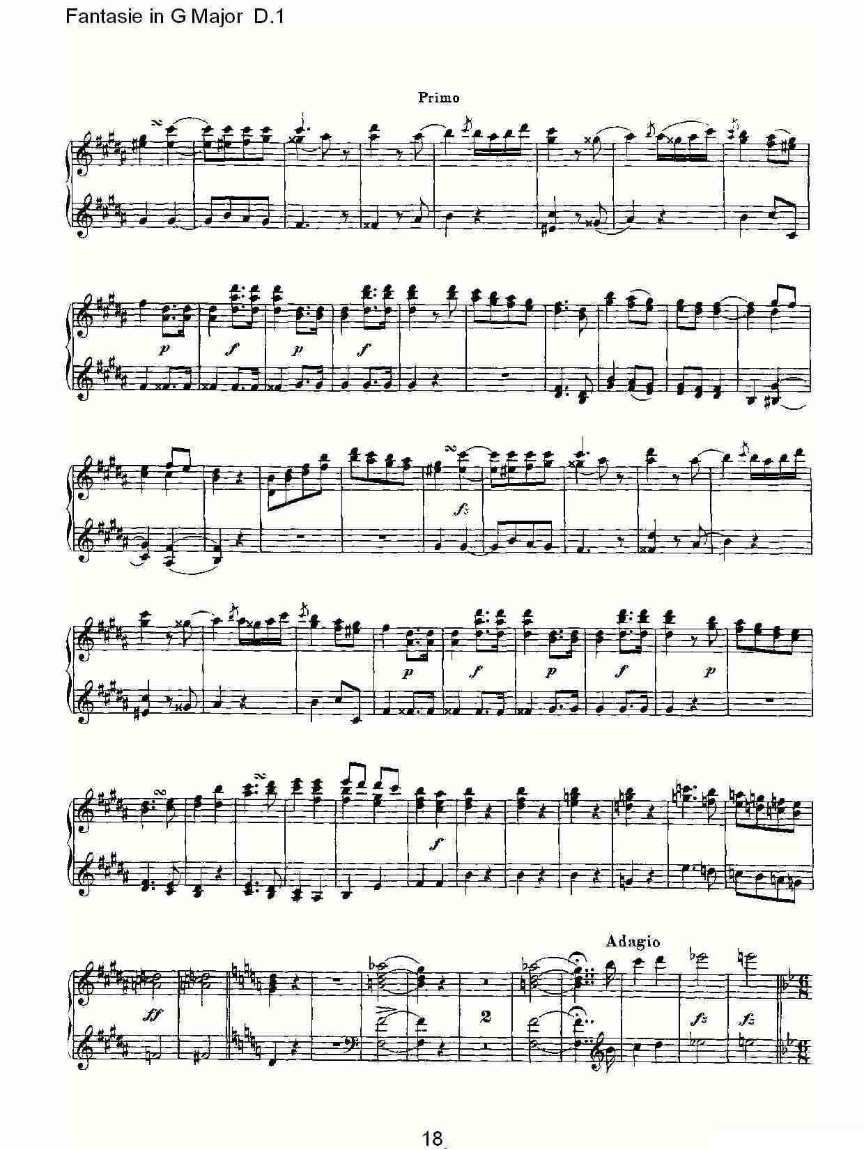 Fantasie in G Major D.1（G大调幻想曲D.1）其它曲谱（图18）
