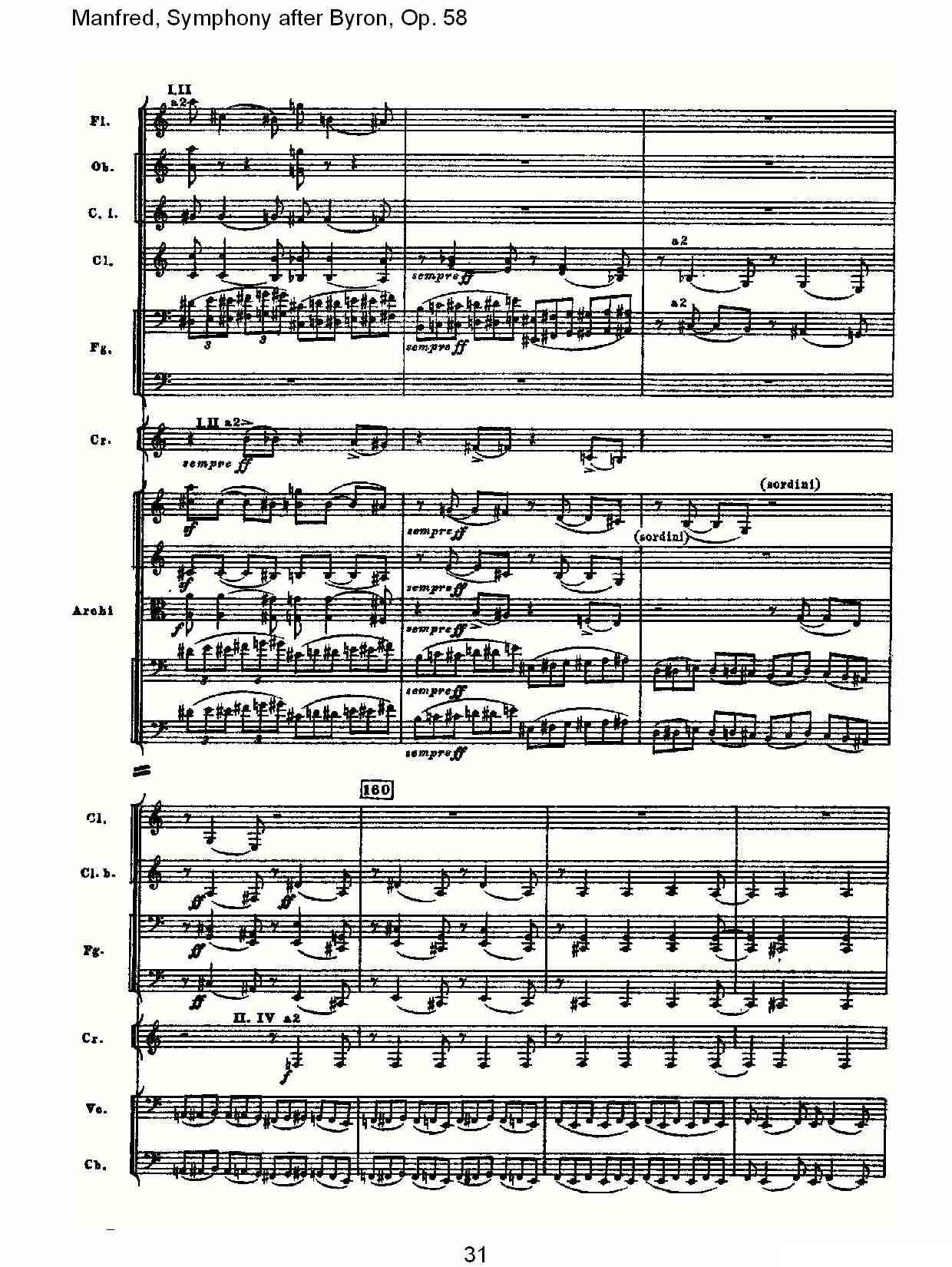 Manfred, Symphony after Byron, Op.58第一乐章（一）其它曲谱（图31）