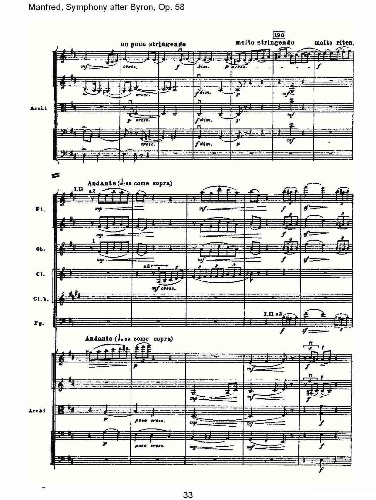 Manfred, Symphony after Byron, Op.58第一乐章（一）其它曲谱（图33）