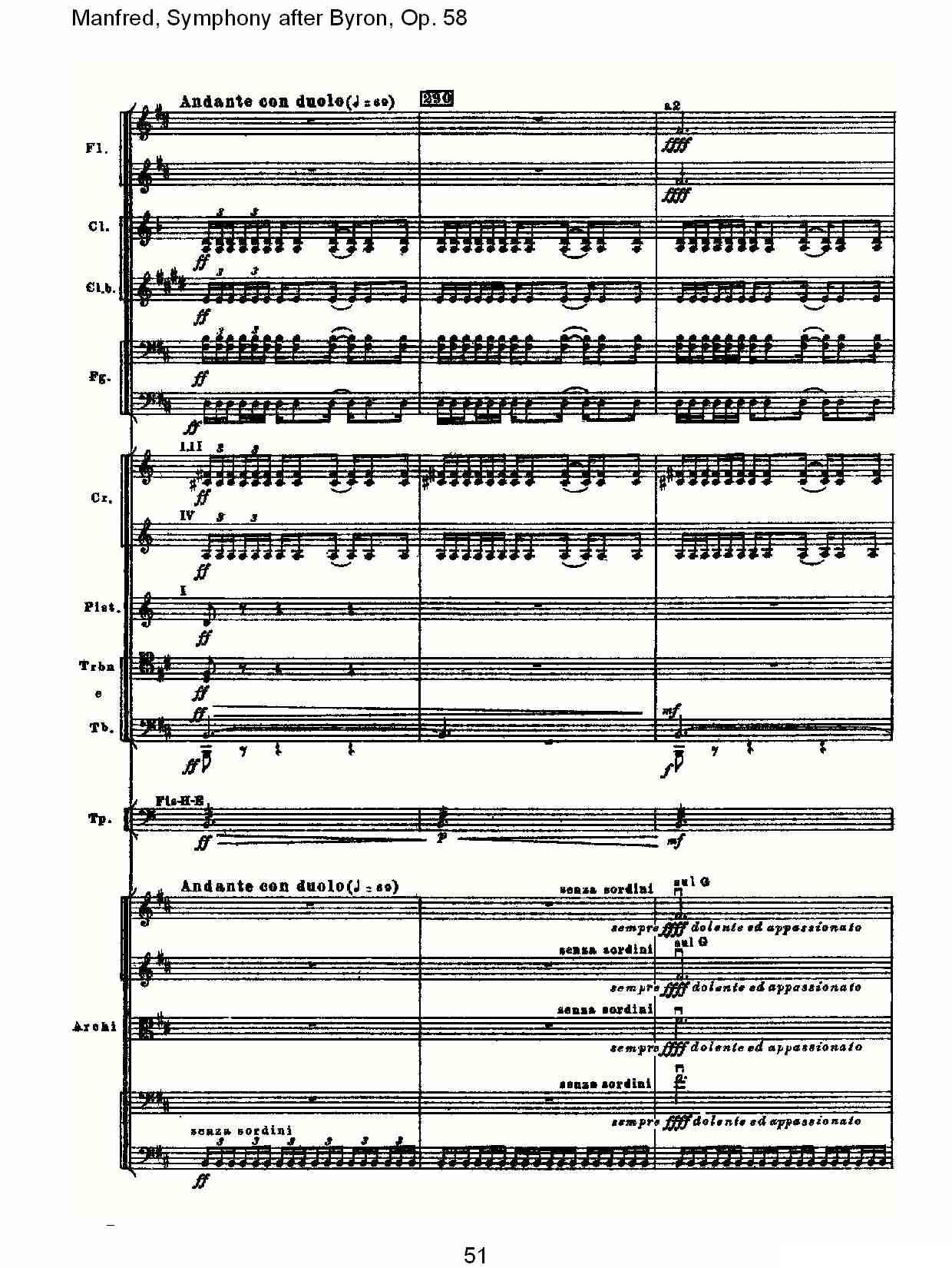 Manfred, Symphony after Byron, Op.58第一乐章（二）其它曲谱（图16）