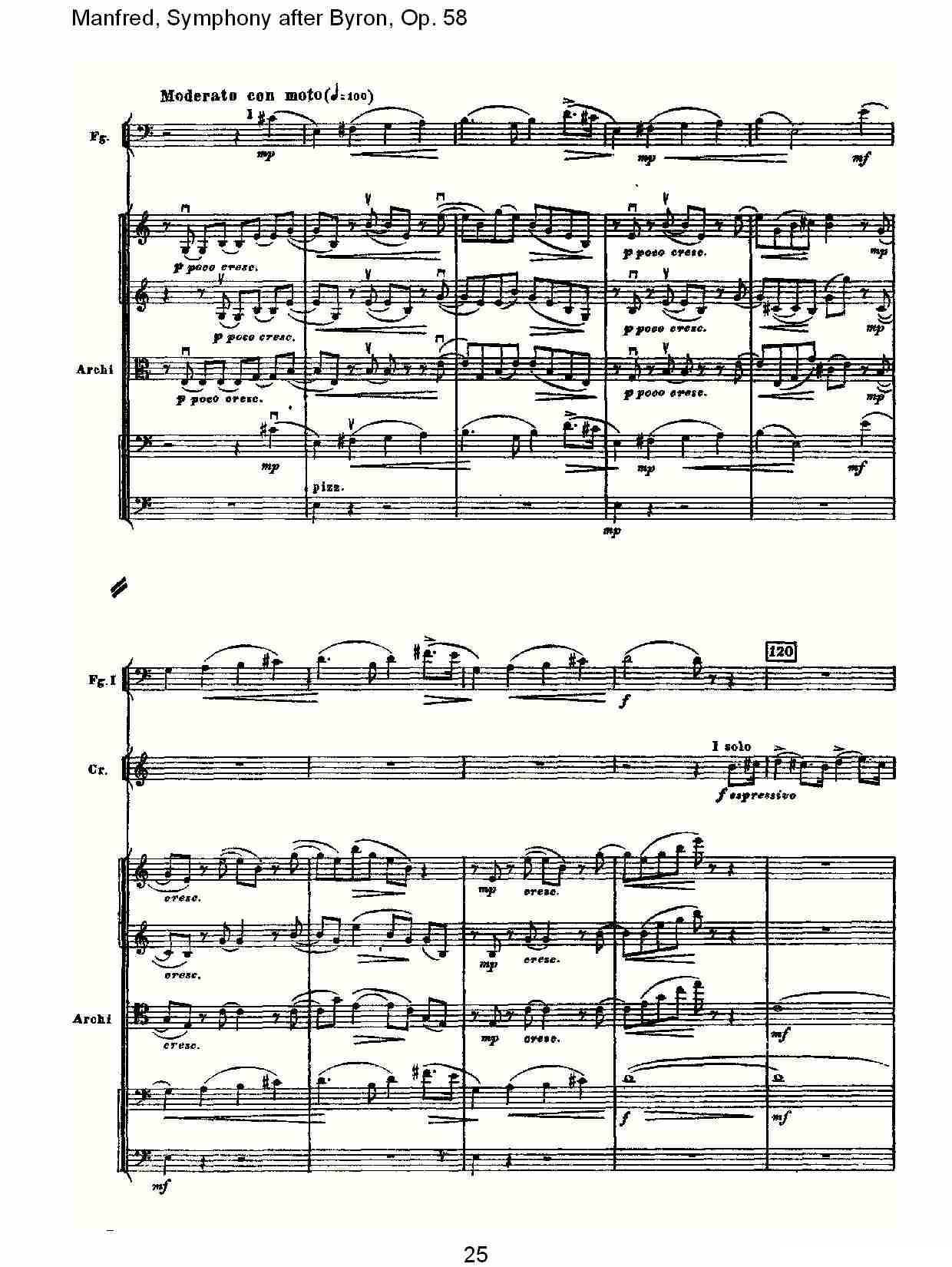 Manfred, Symphony after Byron, Op.58第一乐章（一）其它曲谱（图25）