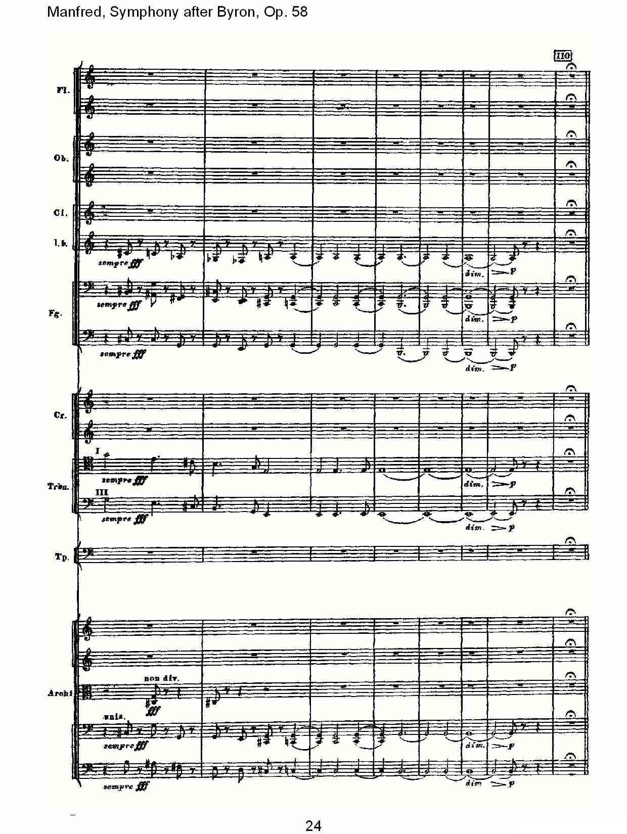 Manfred, Symphony after Byron, Op.58第一乐章（一）其它曲谱（图24）
