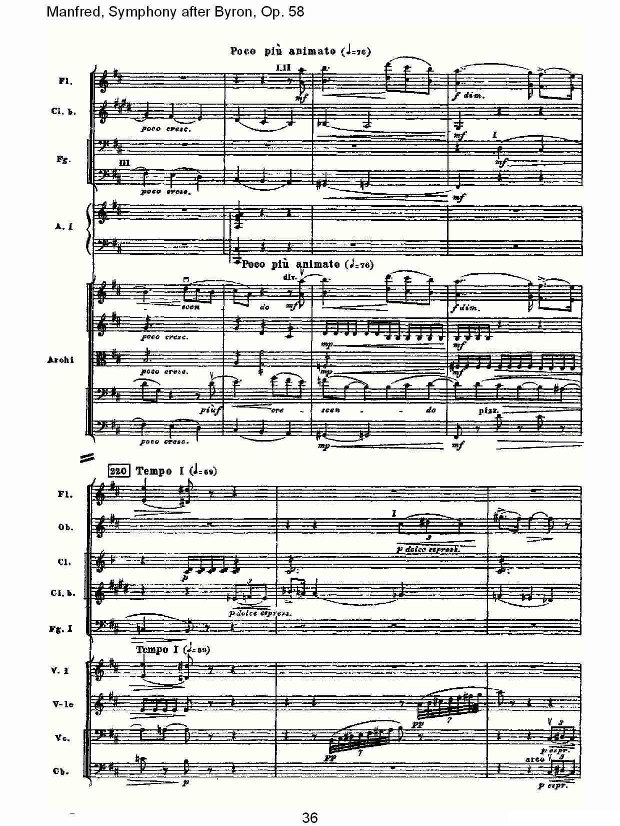 Manfred, Symphony after Byron, Op.58第一乐章（二）其它曲谱（图1）
