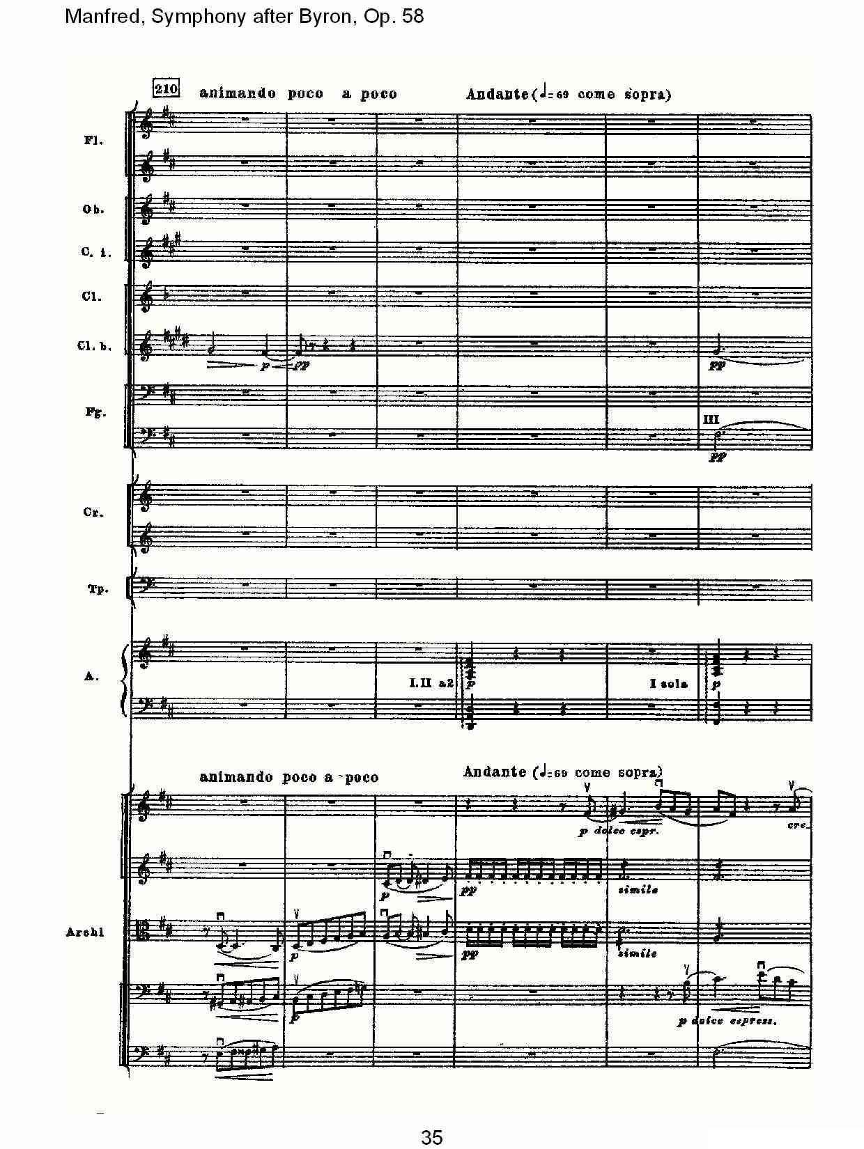 Manfred, Symphony after Byron, Op.58第一乐章（一）其它曲谱（图35）