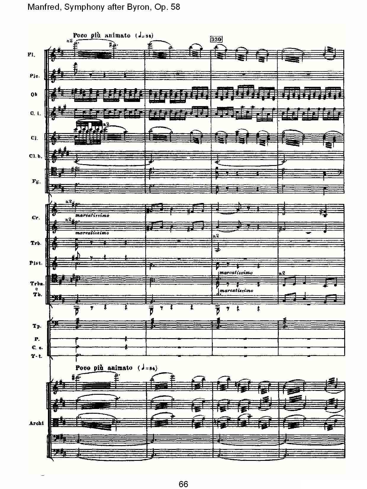 Manfred, Symphony after Byron, Op.58第一乐章（二）其它曲谱（图31）
