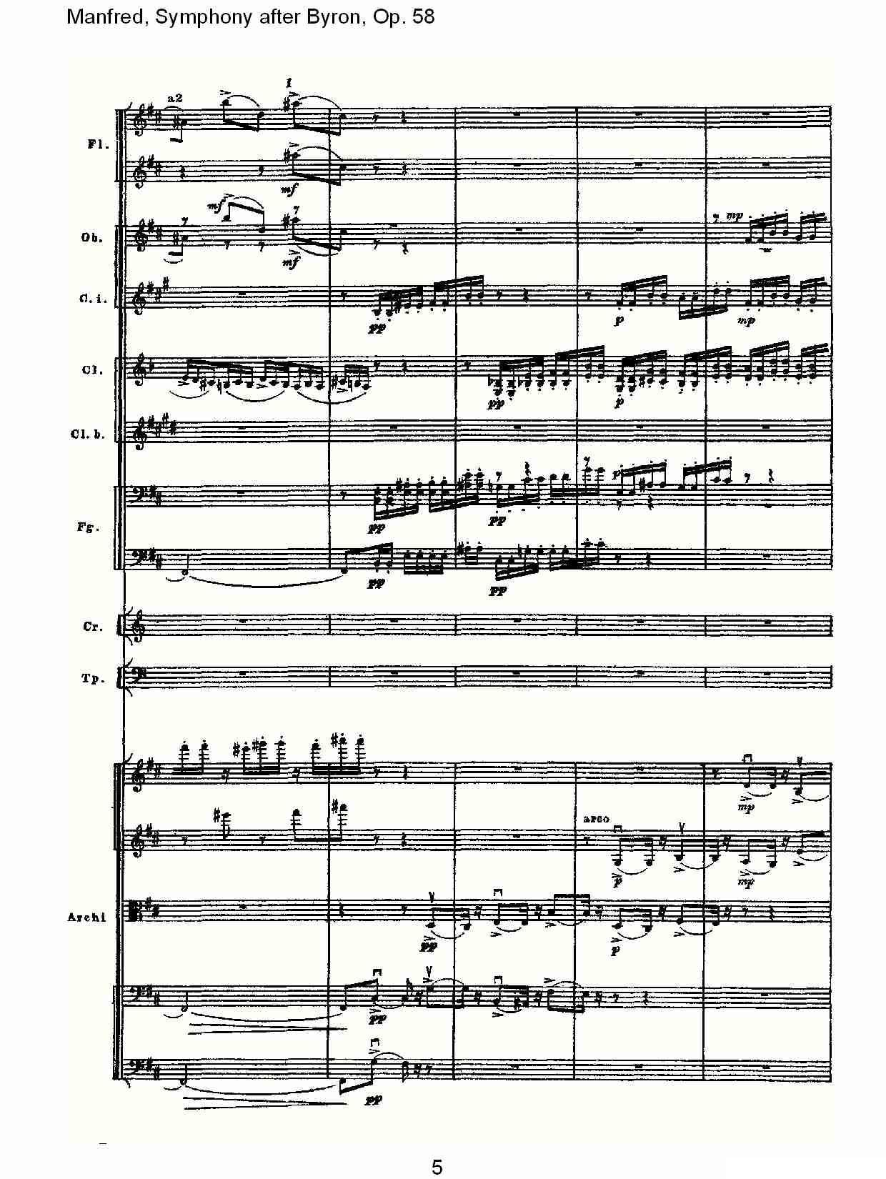 Manfred, Symphony after Byron, Op.58第二乐章（一）其它曲谱（图5）