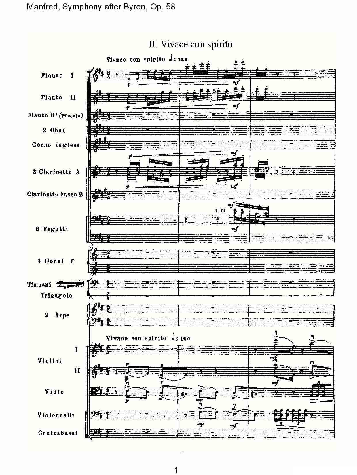 Manfred, Symphony after Byron, Op.58第二乐章（一）其它曲谱（图1）