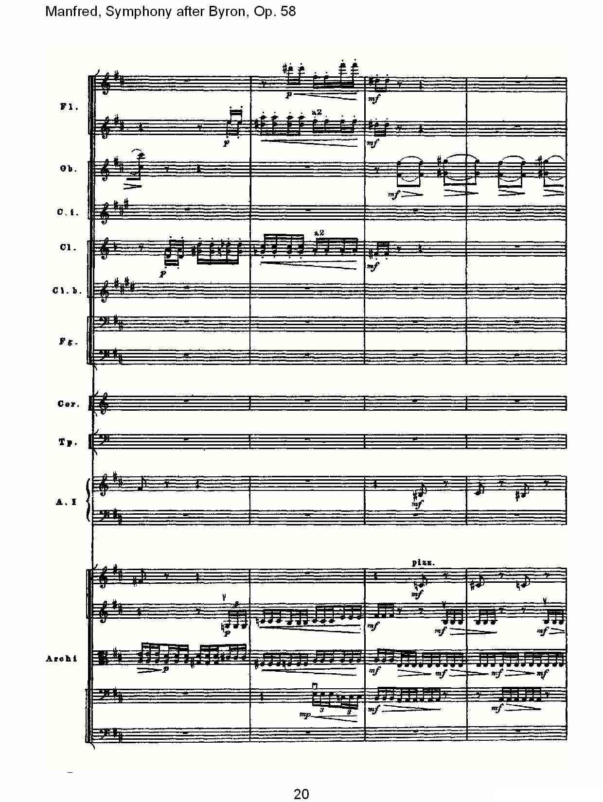 Manfred, Symphony after Byron, Op.58第二乐章（一）其它曲谱（图21）