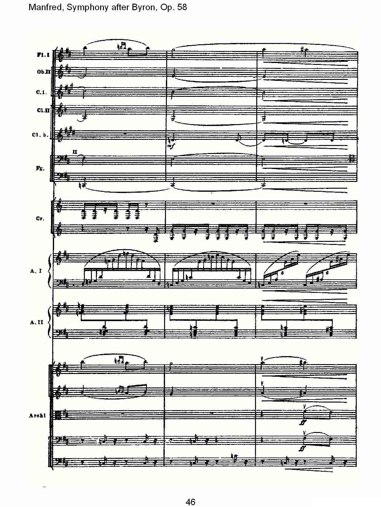 Manfred, Symphony after Byron, Op.58第二乐章（二）其它曲谱（图16）