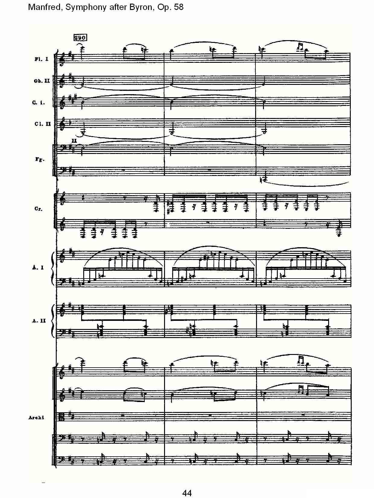 Manfred, Symphony after Byron, Op.58第二乐章（二）其它曲谱（图14）