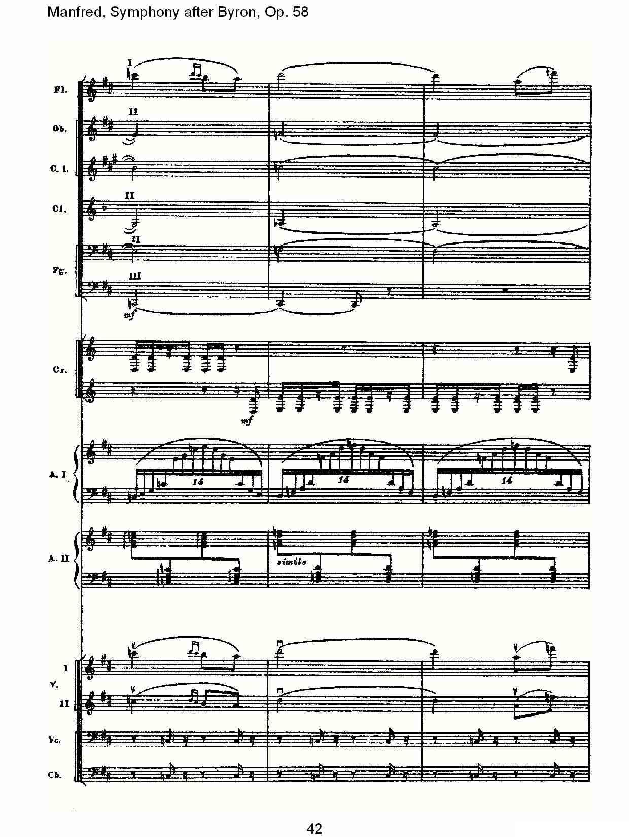 Manfred, Symphony after Byron, Op.58第二乐章（二）其它曲谱（图12）