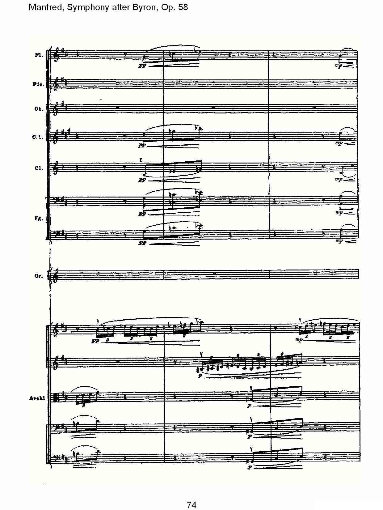 Manfred, Symphony after Byron, Op.58第二乐章（三）其它曲谱（图14）