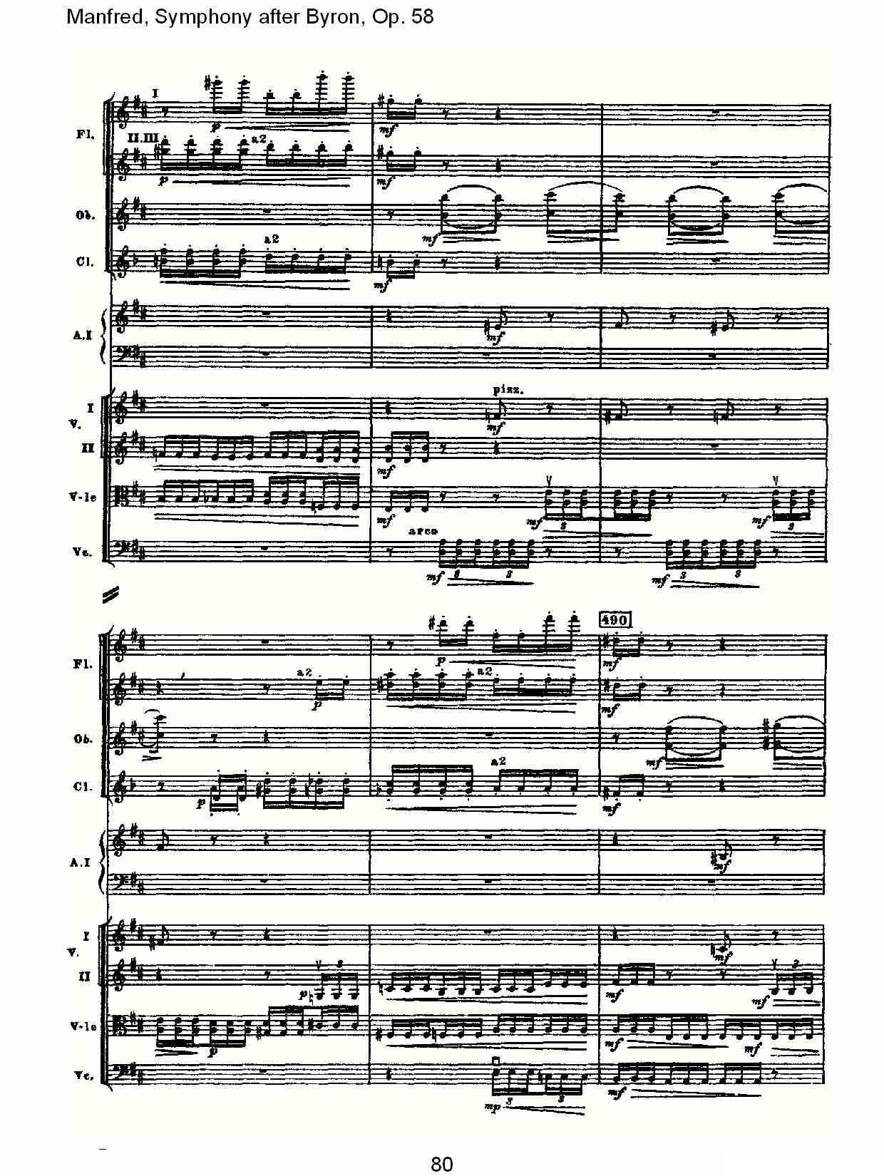 Manfred, Symphony after Byron, Op.58第二乐章（三）其它曲谱（图20）