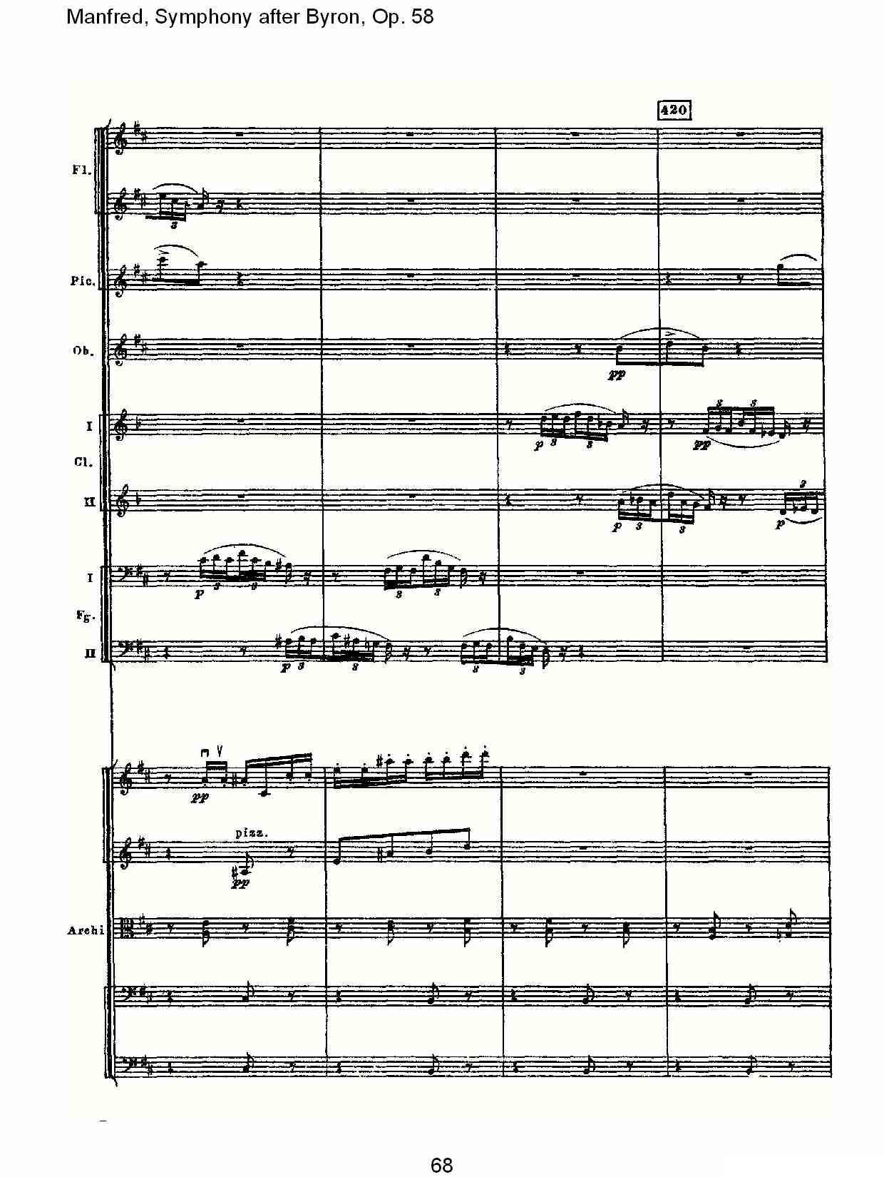 Manfred, Symphony after Byron, Op.58第二乐章（三）其它曲谱（图8）