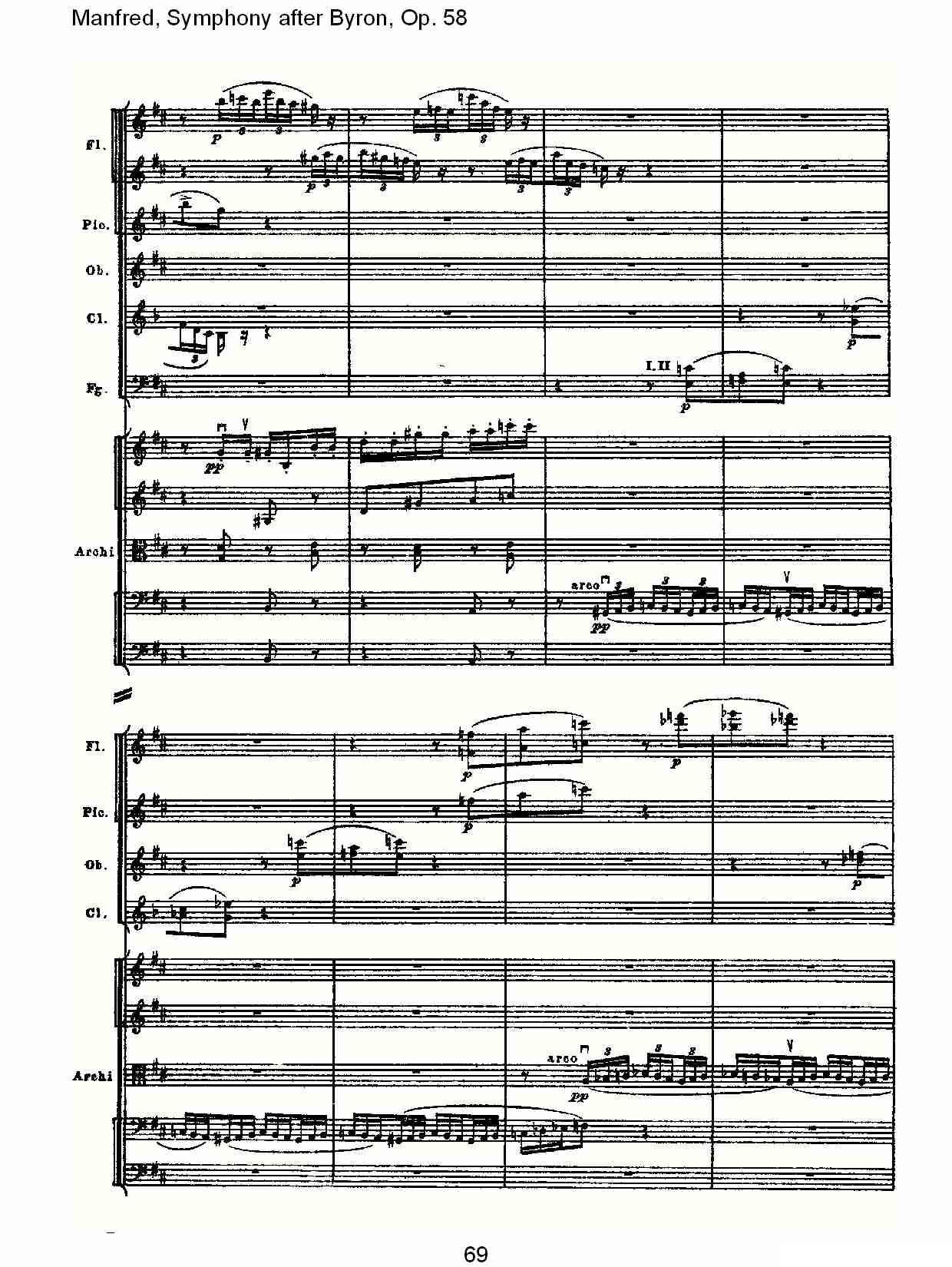 Manfred, Symphony after Byron, Op.58第二乐章（三）其它曲谱（图9）