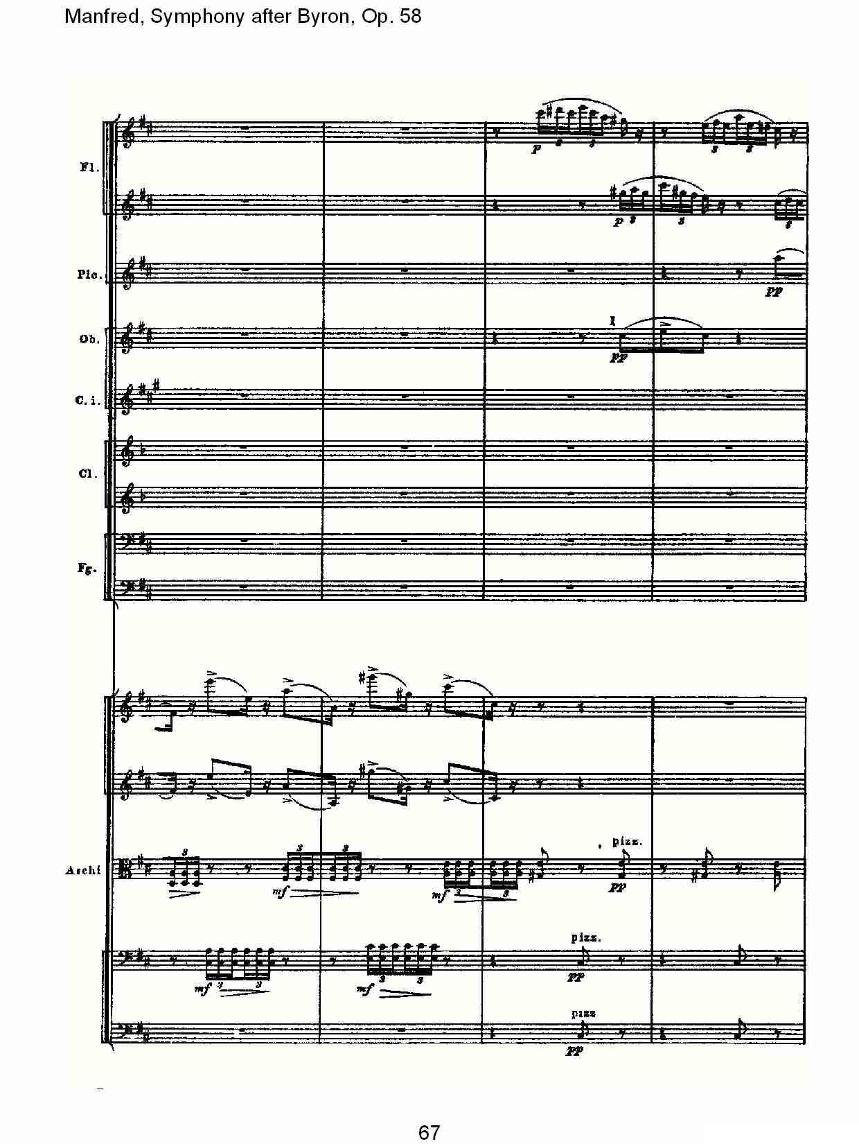 Manfred, Symphony after Byron, Op.58第二乐章（三）其它曲谱（图7）