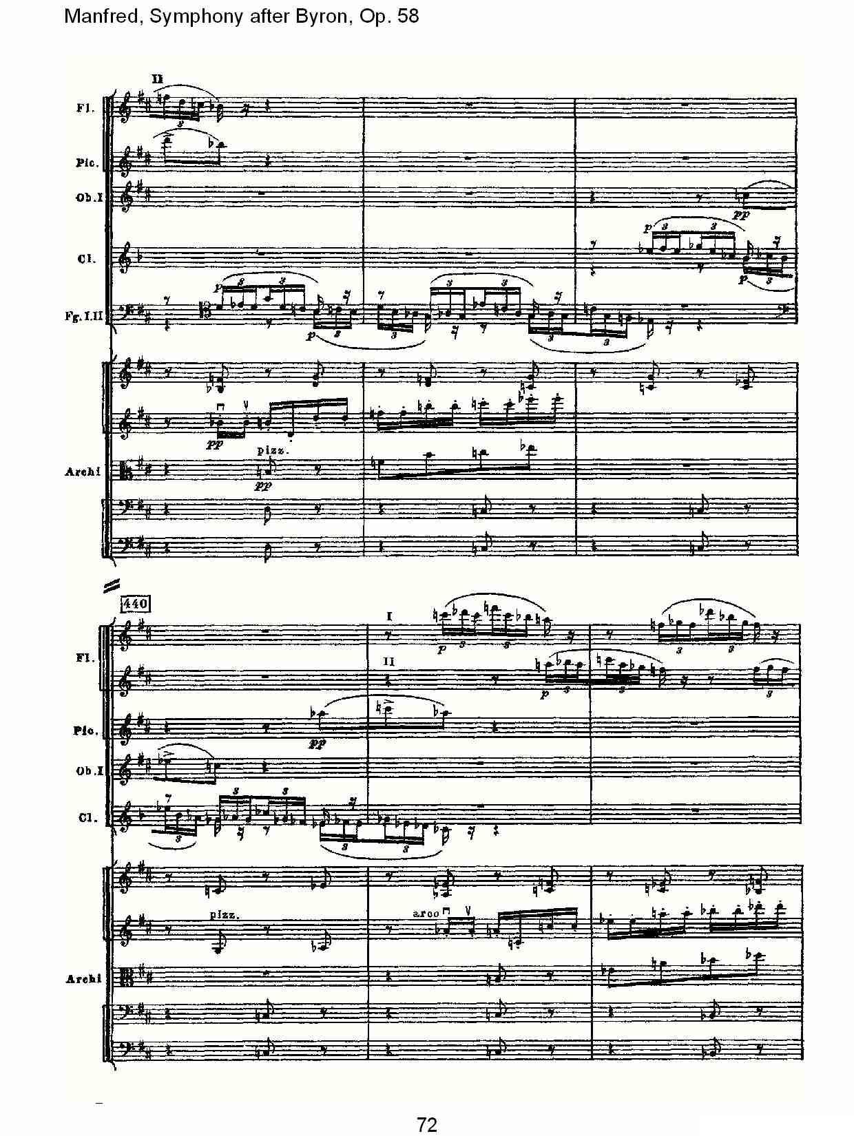 Manfred, Symphony after Byron, Op.58第二乐章（三）其它曲谱（图12）
