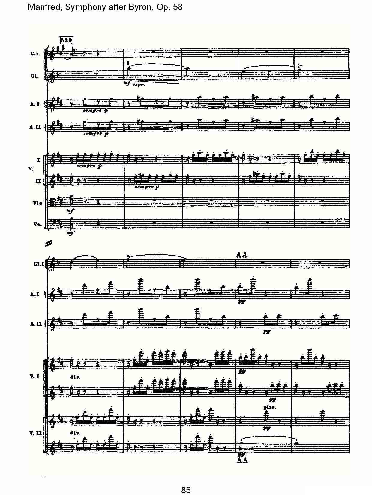 Manfred, Symphony after Byron, Op.58第二乐章（三）其它曲谱（图25）
