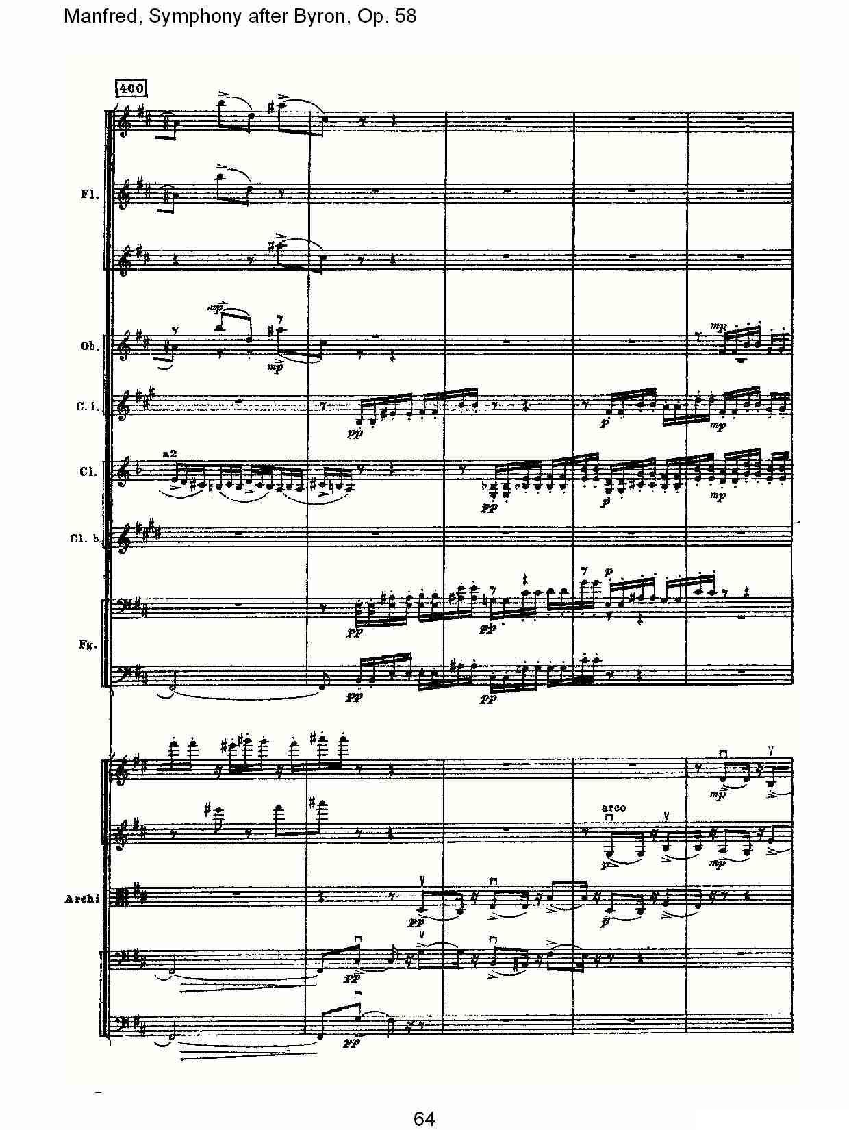 Manfred, Symphony after Byron, Op.58第二乐章（三）其它曲谱（图4）