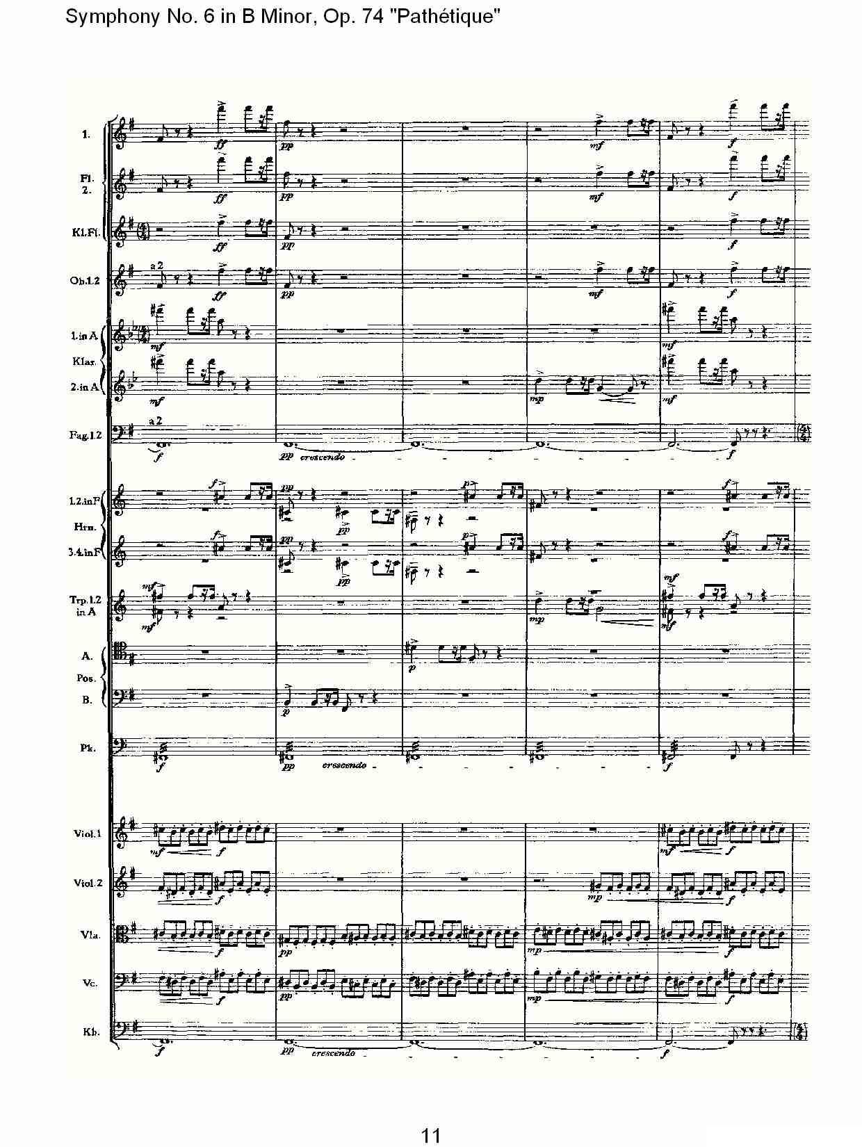 B小调第六交响曲,Op.74（第三乐章[一]）其它曲谱（图11）