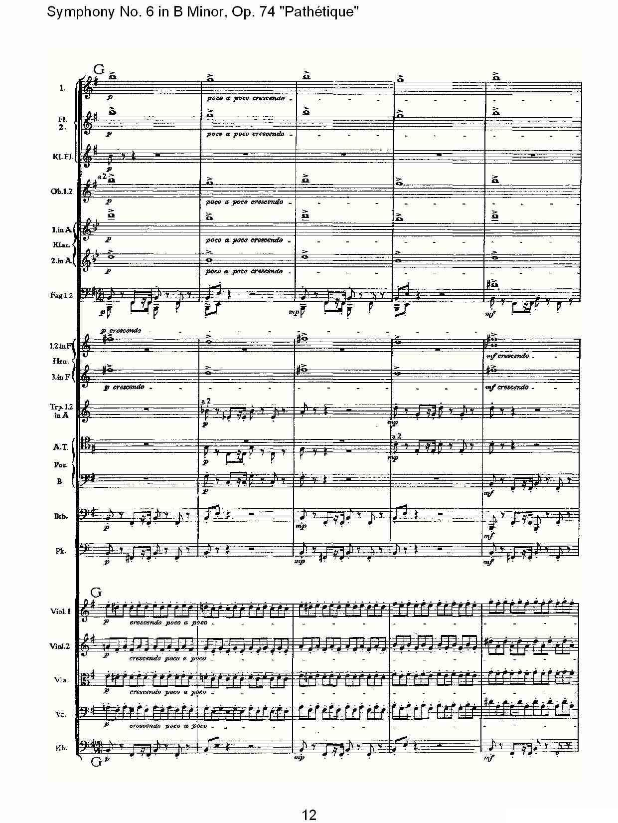 B小调第六交响曲,Op.74（第三乐章[一]）其它曲谱（图12）