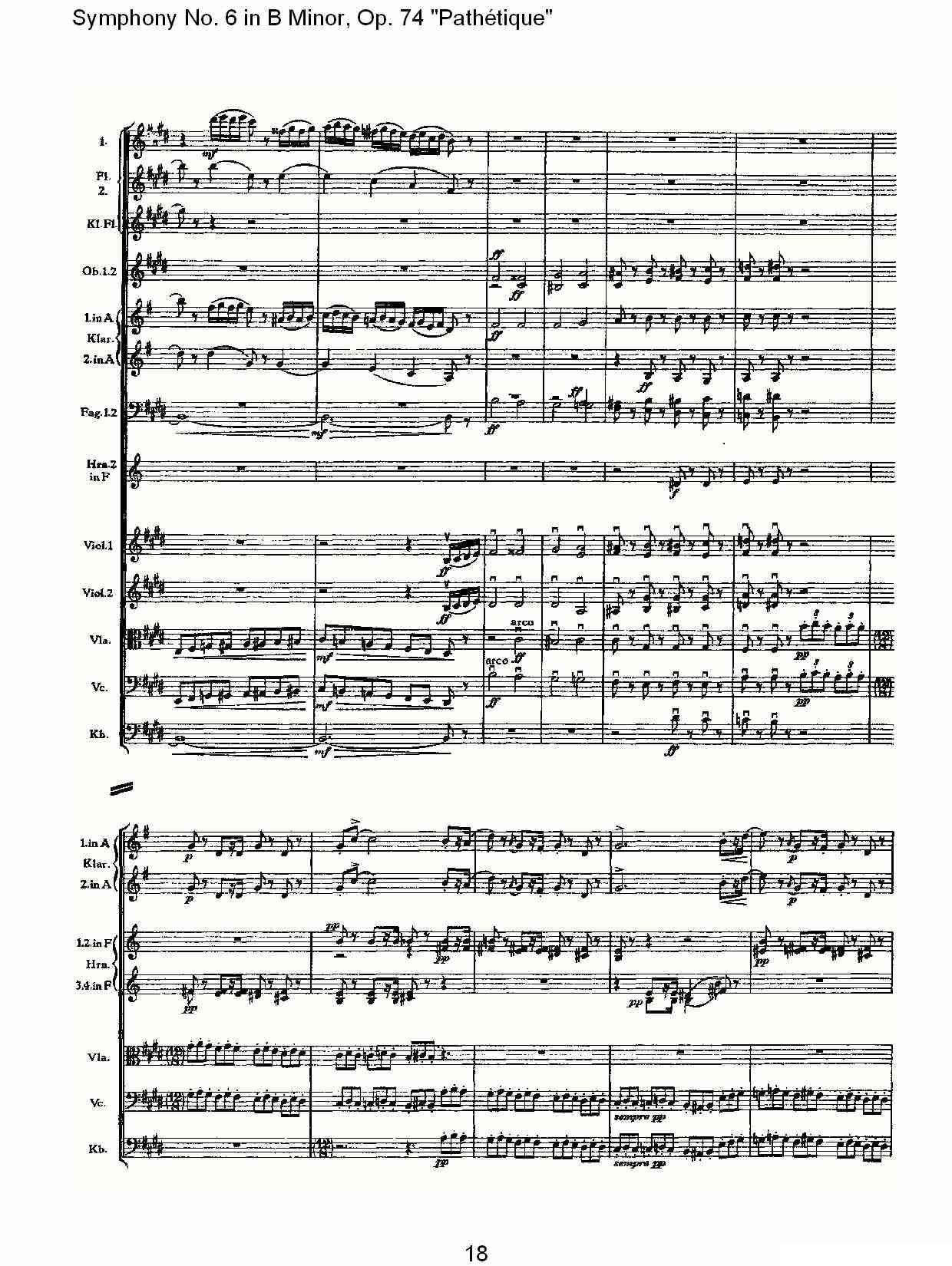B小调第六交响曲,Op.74（第三乐章[一]）其它曲谱（图18）