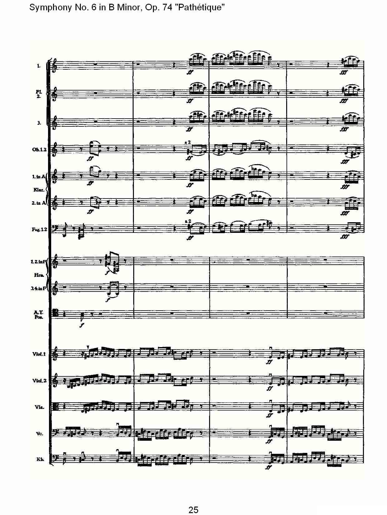 B小调第六交响曲,Op.74（第一乐章[一]）其它曲谱（图25）
