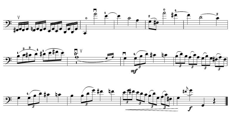 大调奏鸣曲(大提琴谱)其它曲谱（图3）