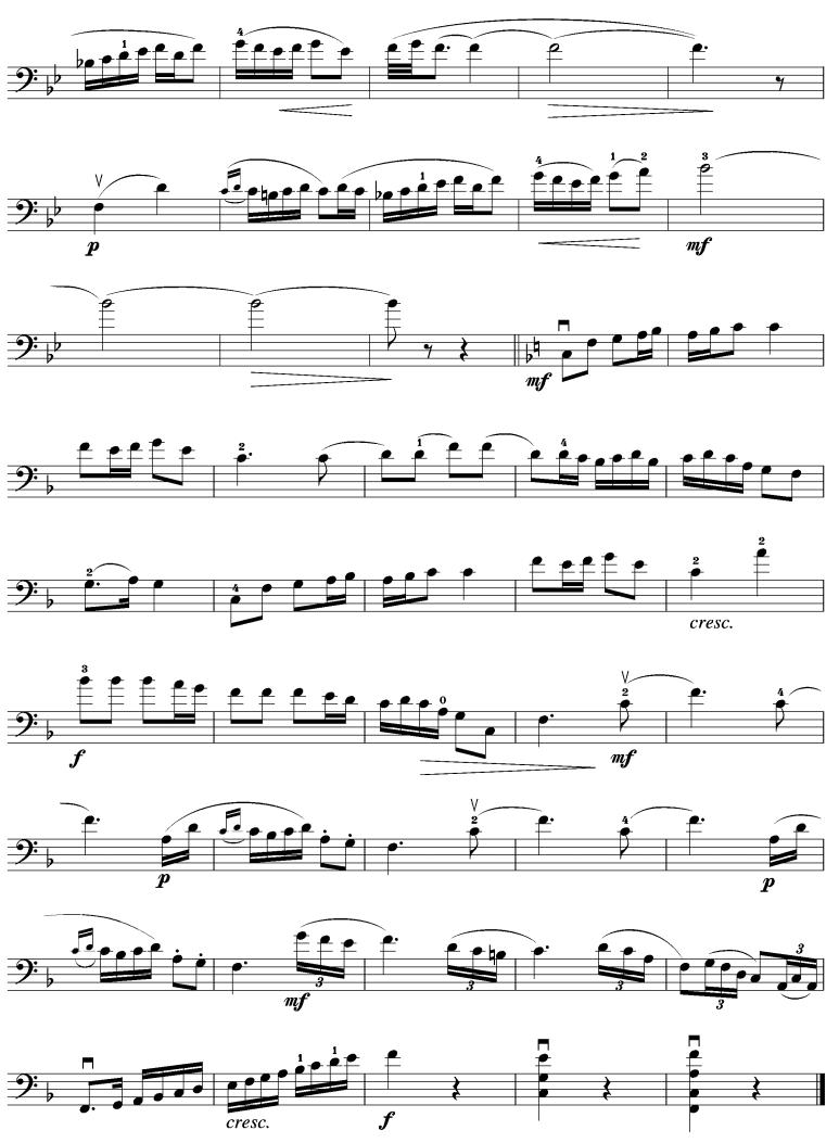 乡村舞曲(大提琴谱)其它曲谱（图3）