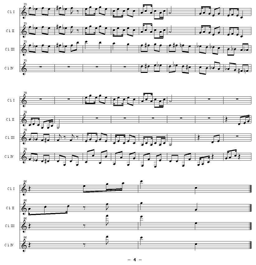小黑人（黑管四重奏）其它曲谱（图4）