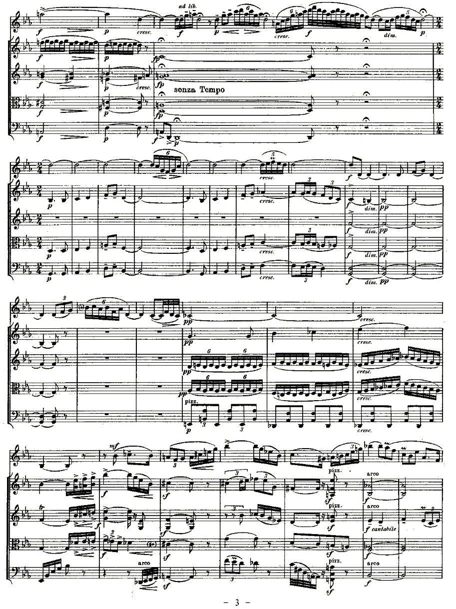 QUINTET.No2.（双簧管+弦乐五重奏第二乐章、总谱）其它曲谱（图3）