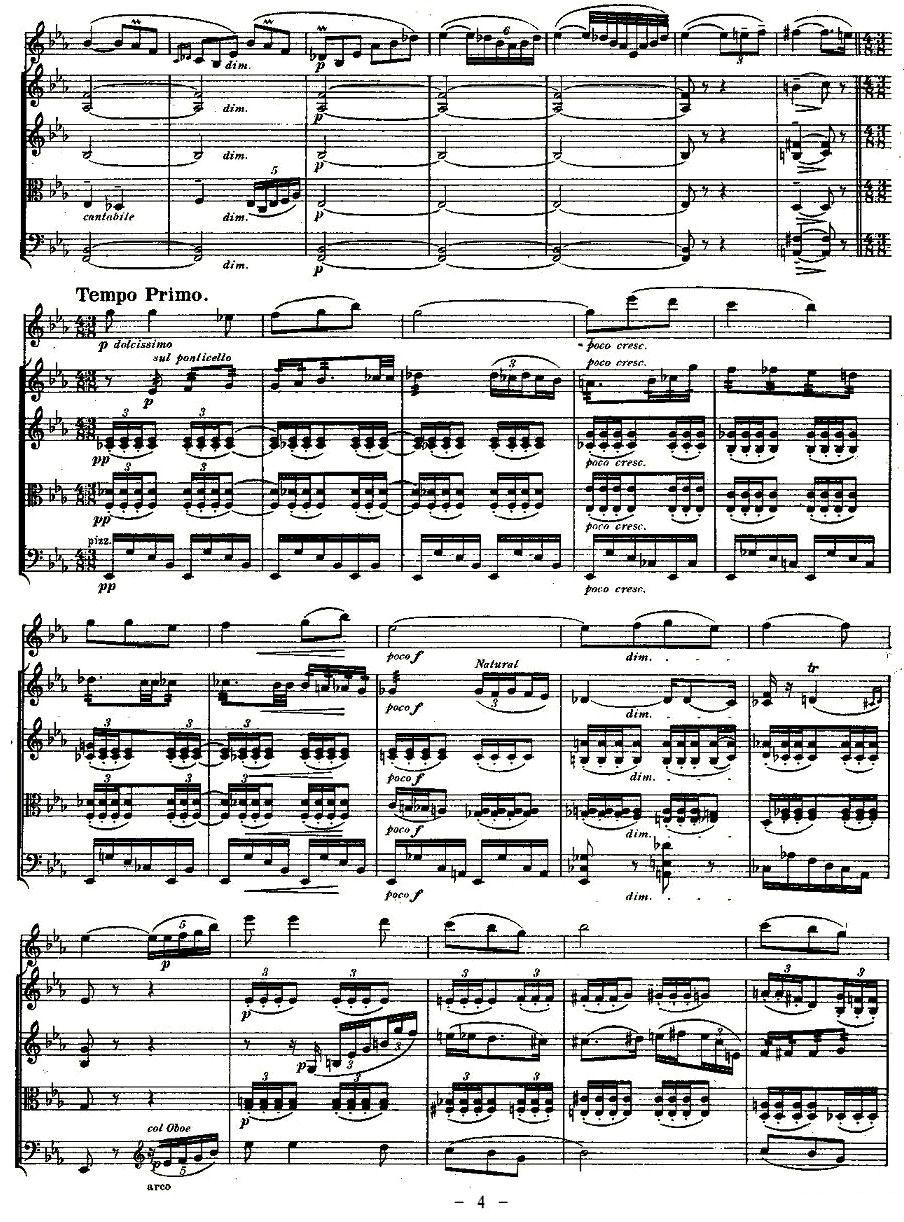 QUINTET.No2.（双簧管+弦乐五重奏第二乐章、总谱）其它曲谱（图4）