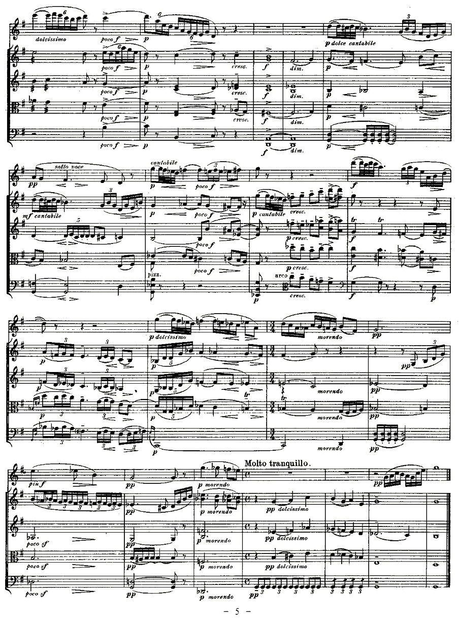 QUINTET.No1.（双簧管+弦乐五重奏第一乐章、总谱）其它曲谱（图5）
