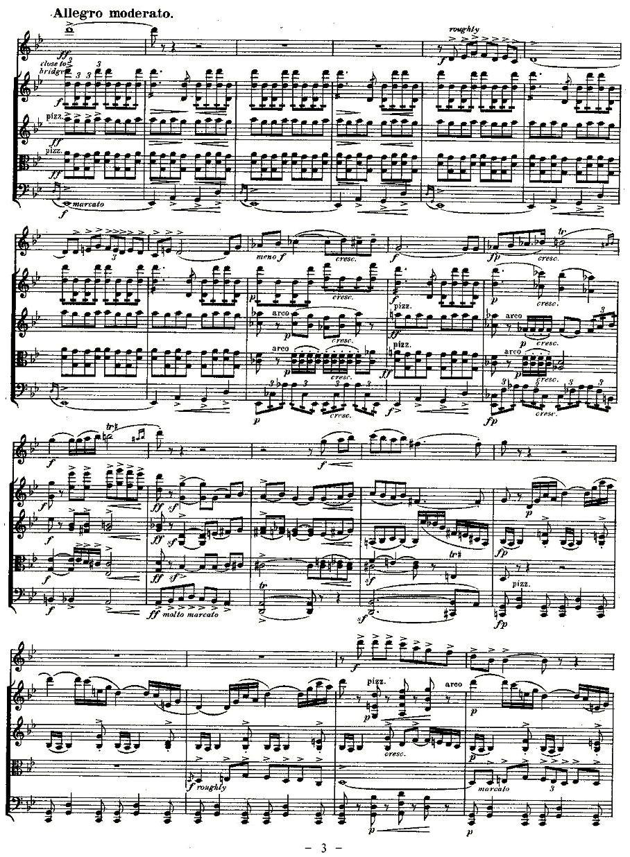 QUINTET.No1.（双簧管+弦乐五重奏第一乐章、总谱）其它曲谱（图3）