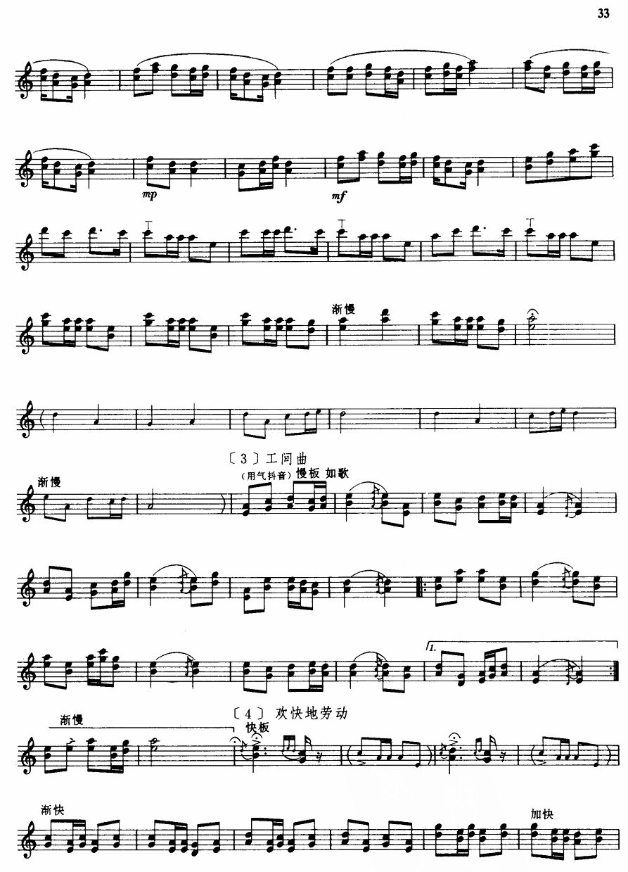 拉山号子(笙独奏)其它曲谱（图2）