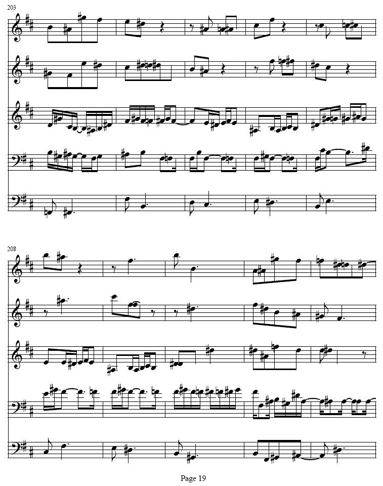 b小调单簧管与弦乐五重奏其它曲谱（图19）