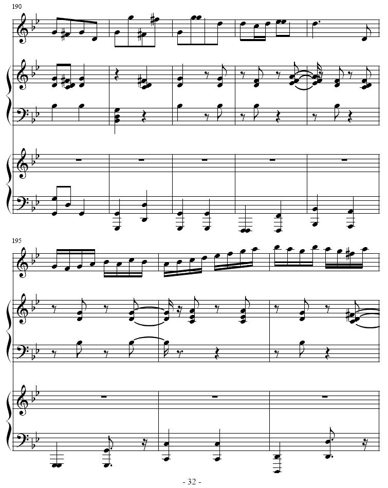 吉普赛之歌（小号+双钢琴）其它曲谱（图32）