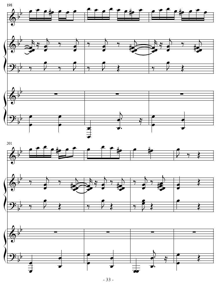 吉普赛之歌（小号+双钢琴）其它曲谱（图33）