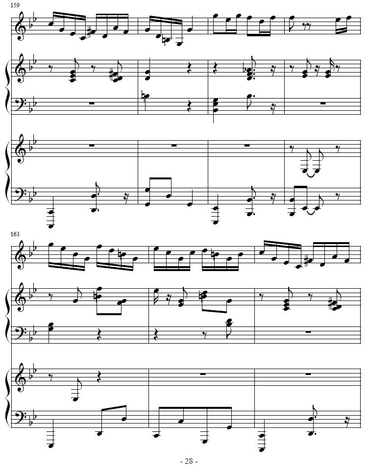 吉普赛之歌（小号+双钢琴）其它曲谱（图28）