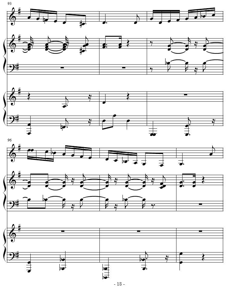 吉普赛之歌（小号+双钢琴）其它曲谱（图18）