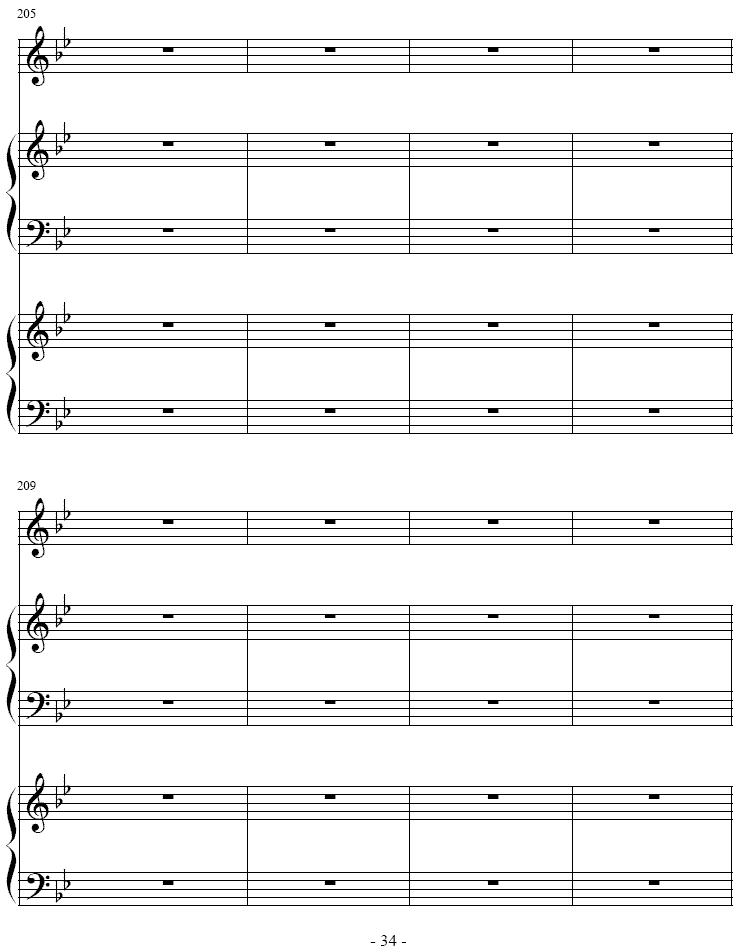 吉普赛之歌（小号+双钢琴）其它曲谱（图34）