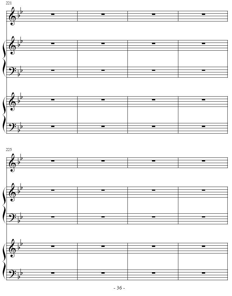 吉普赛之歌（小号+双钢琴）其它曲谱（图36）