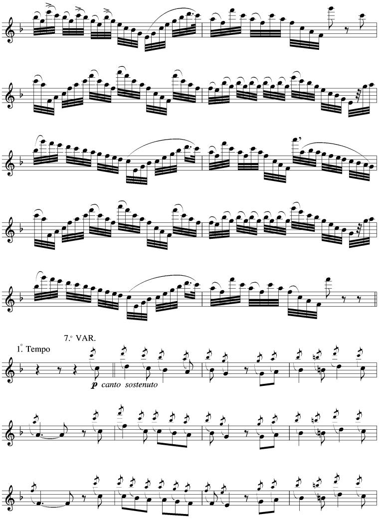 威尼斯狂欢节（长笛谱）其它曲谱（图10）
