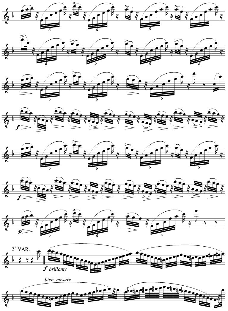 威尼斯狂欢节（长笛谱）其它曲谱（图4）