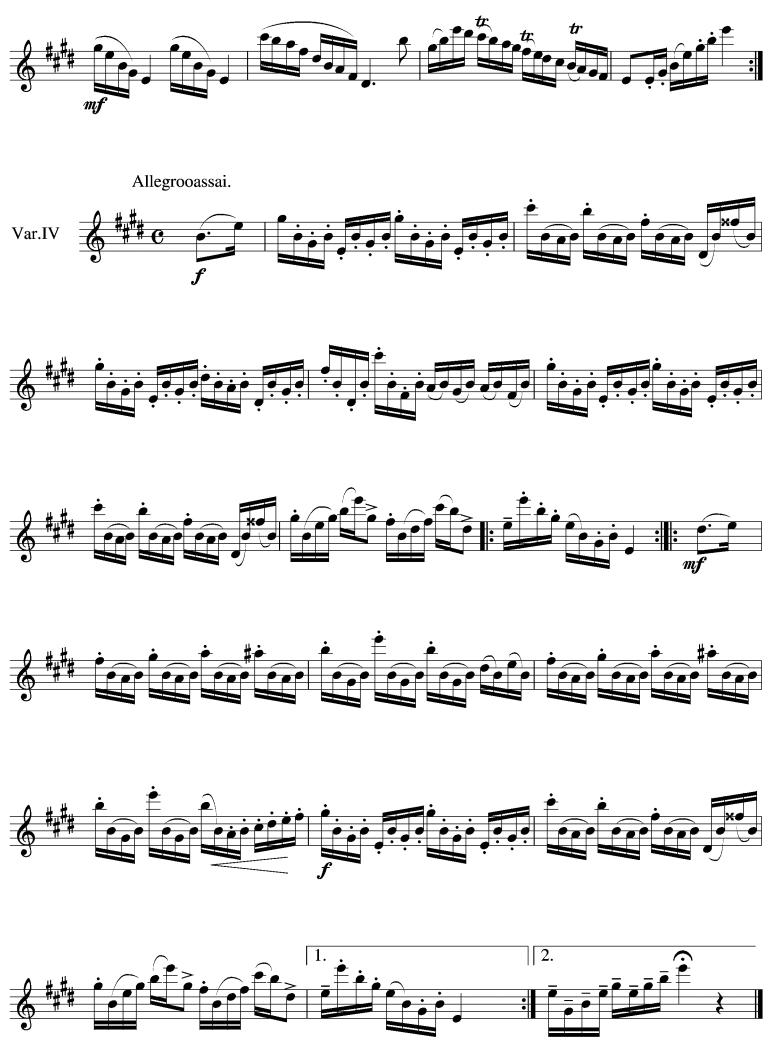 罗西尼主题变奏曲（长笛谱）其它曲谱（图3）