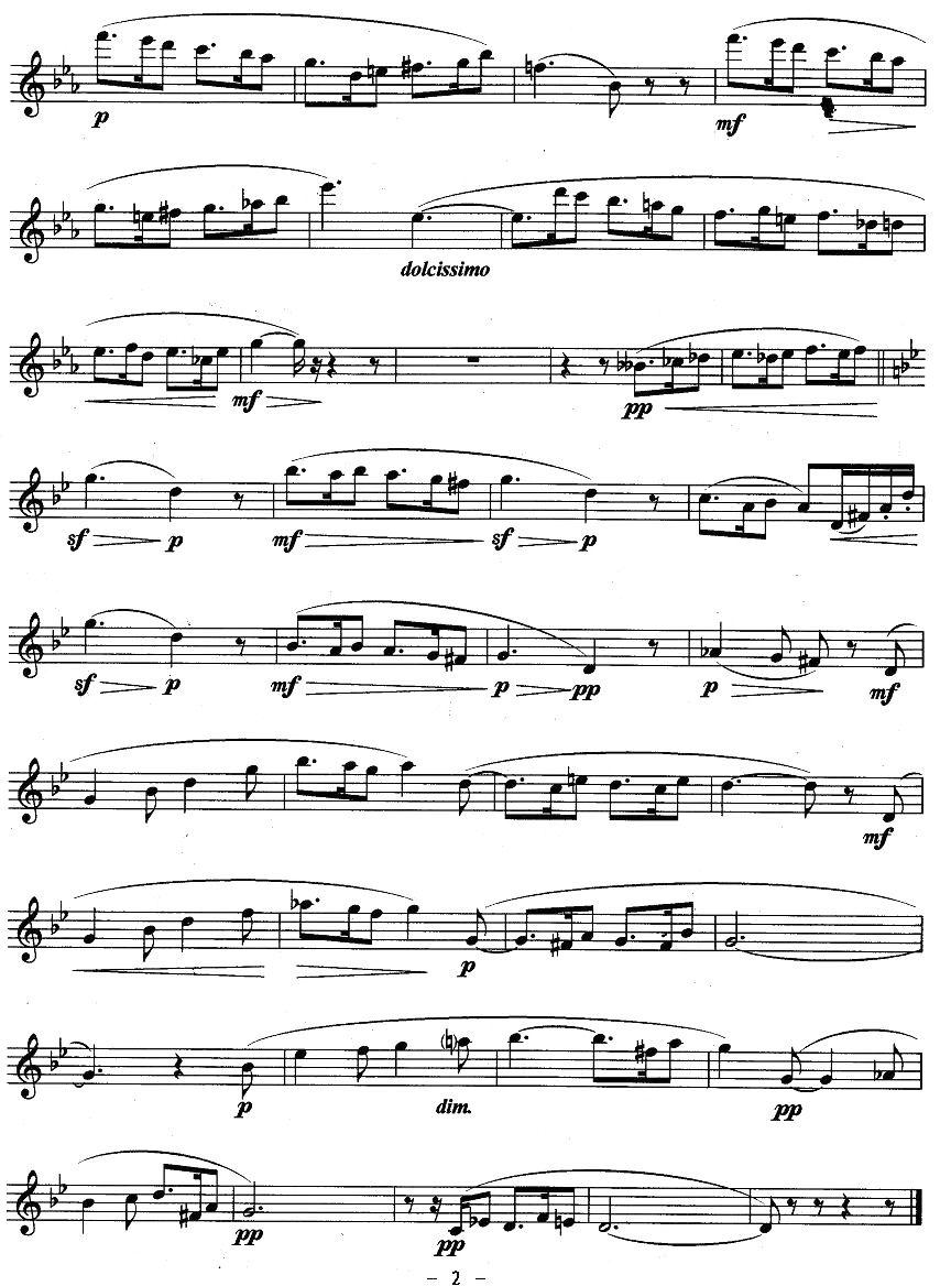 西西里舞曲（福列作曲版）其它曲谱（图2）