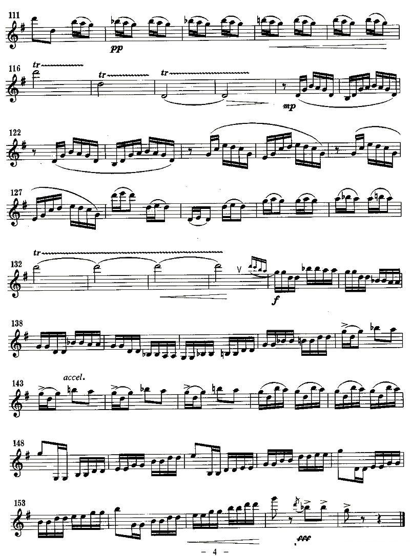 苗家的节日（单簧管）其它曲谱（图4）