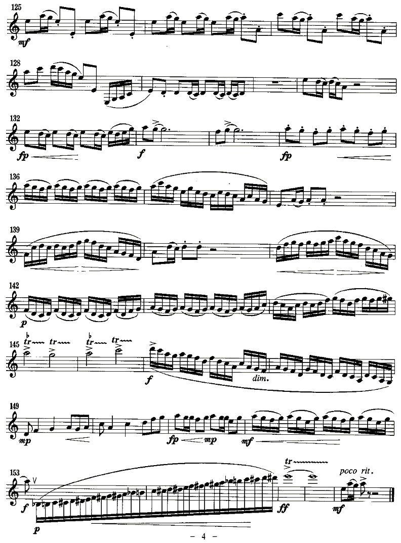 边疆的田野（单簧管）其它曲谱（图4）