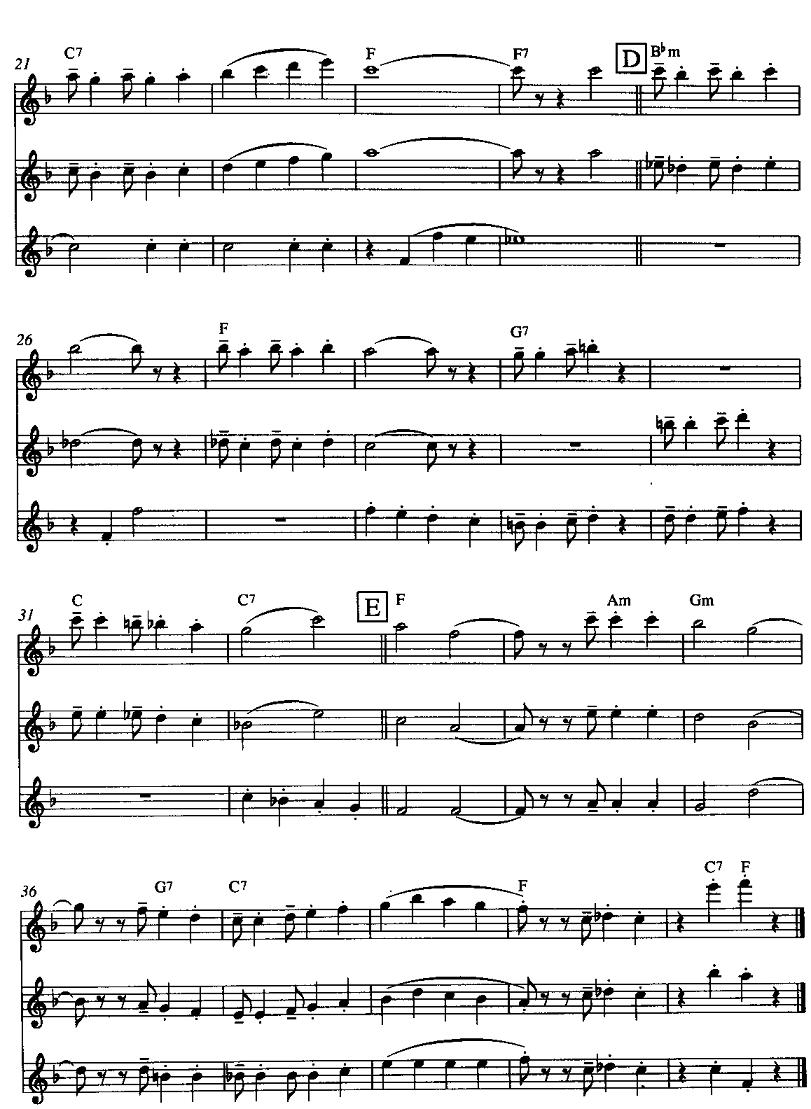 里约热内卢的拉格泰姆（长笛三重奏）其它曲谱（图2）